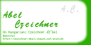 abel czeichner business card